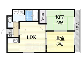 サンパティーク日向B【2階】の間取り
