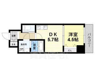 大阪府堺市堺区綾之町東1丁【マンション】の間取り
