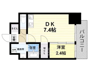 大阪府堺市堺区綾之町東1丁【マンション】の間取り