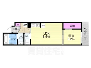 シエーナグランデ四条烏丸【3階】の間取り