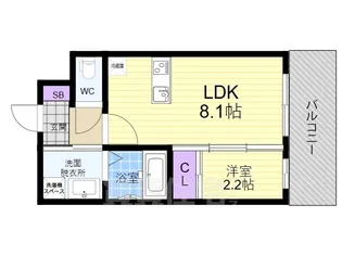 アドバンス京都リエート2【1階】の間取り