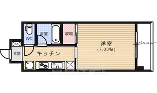 ル・パルトネール西大路御池【4階】の間取り