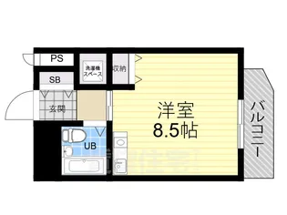 ライオンズマンション南方【6階】の間取り