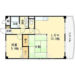 エスポワール南清水【4階】の間取り