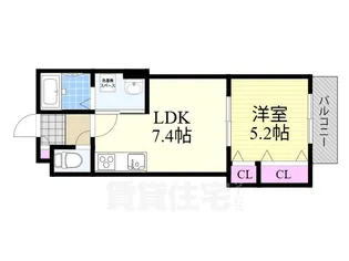 クリエオーレ百島【1階】の間取り