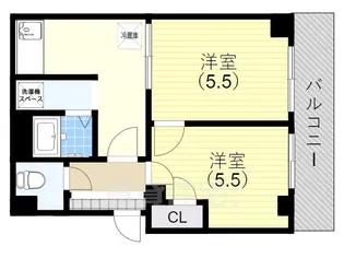 リーガルハウス板宿【3階】の間取り