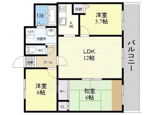 ルミナ21【501号室】の間取り