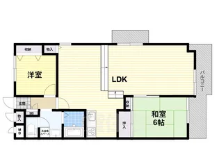 朝日プラザ松原B棟【5階】の間取り