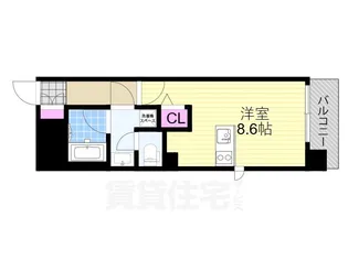 スワンズ大阪アクシオン【4階】の間取り