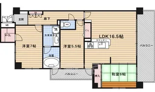 ユニーブル京都紫野【3階】の間取り