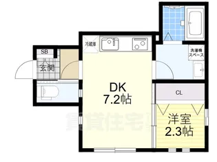 コスモガーデン中野町【1階】の間取り