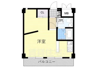フラッツ小西【6階】の間取り