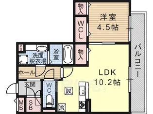 ロベリア宮町【2階】の間取り