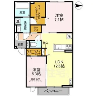 (仮称)D-ROOM高槻市宮田町3丁目PJ【2階】の間取り