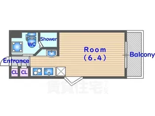デトムワン衣笠【4階】の間取り