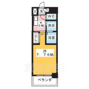 ArtizA東別院【9階】の間取り