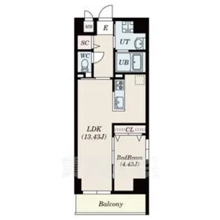 GRANDUKE正木【4階】の間取り