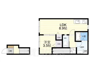 コスモガーデン中野町【2階】の間取り