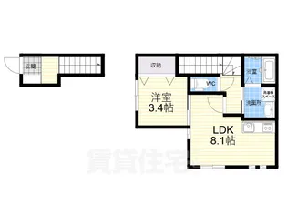 コスモガーデン中野町【2階】の間取り