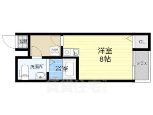 KYOTO HOUSE東寺【2階】の間取り