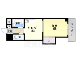 ローズコーポ新大阪7【10階】の間取り