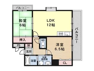 ソレーユYAMADA【201号室】の間取り