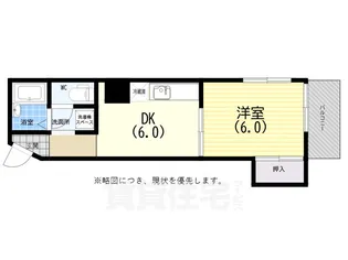 第二蓮池コーポ【402号室】の間取り