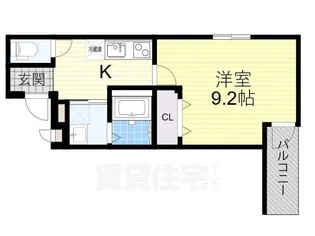 大阪府大阪市東住吉区今川4丁目【アパート】の間取り
