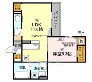 TORISIA平野西Ⅰ【2階】の間取り