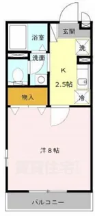 エスポワールII【1階】の間取り