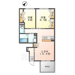 アルバ【1階】の間取り
