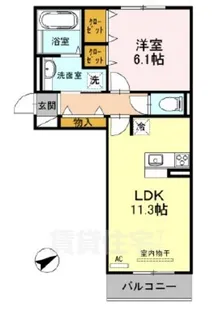 メゾンヴィラ栗東【2階】の間取り