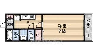京都府京都市西京区樫原三宅町【アパート】の間取り