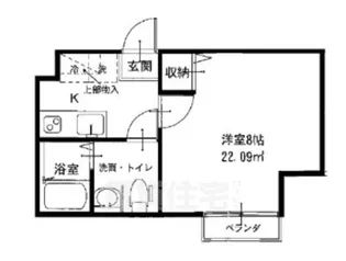 Requie大将軍【3階】の間取り