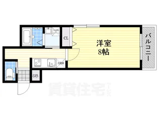 大阪府堺市堺区向陵中町4丁【マンション】の間取り