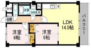 ウィズプレジール若王寺【3階】の間取り