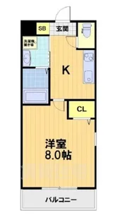 A-mon JR西大路【1階】の間取り