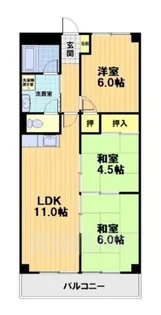 第3洛西ハイツ【3階】の間取り