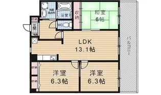 ティファール【6階】の間取り