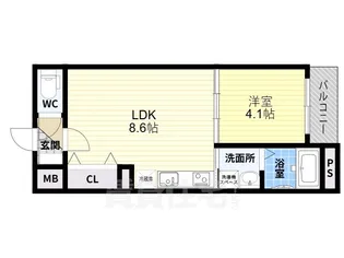 1er Camellia【3階】の間取り