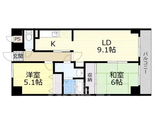 リッツプラザ城東【7階】の間取り