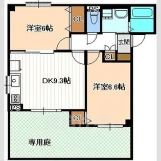 クレストコート【1階】の間取り