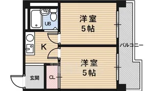 アメニティー京都二番館【3階】の間取り