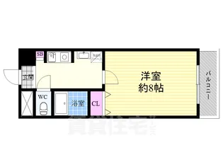 フレーヴァー西京極【2階】の間取り