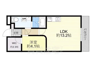ラフィナート和泉【202号室】の間取り