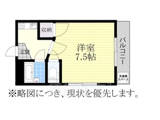アラカワハイツ清住【2階】の間取り