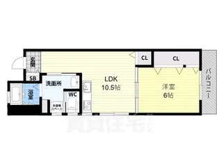 第3コーポ平野【3階】の間取り