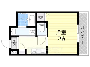 ウェルスクエア長居公園【1階】の間取り