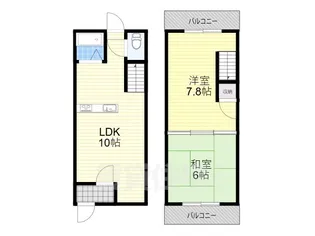 大阪府羽曳野市向野1丁目【一戸建】の間取り
