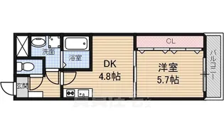 大阪府堺市堺区宿院町西3丁【マンション】の間取り